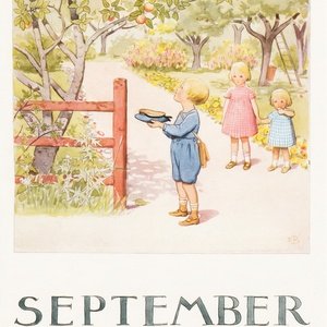 Collection months by elsa beskow - september