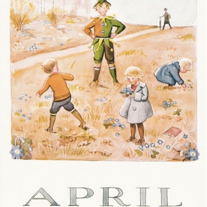 Collection months by elsa beskow - april