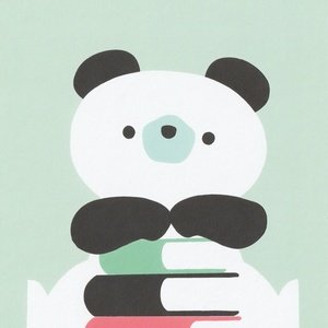 panda and books - picture 1