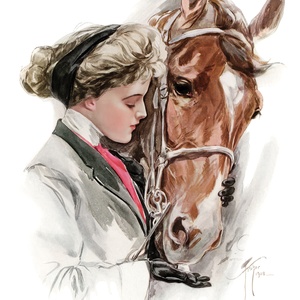 lady with a horse - picture 1