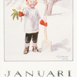 Collection months by elsa beskow - january