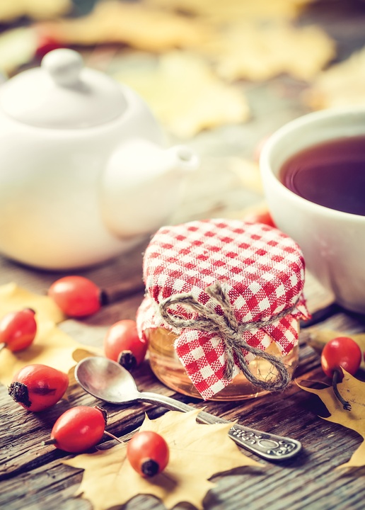 autumn tea with honey - picture 1