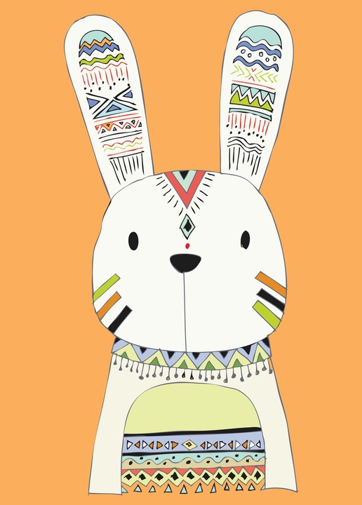 Tribal rabbit @ Postrabbit