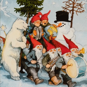 Postcard winter parade