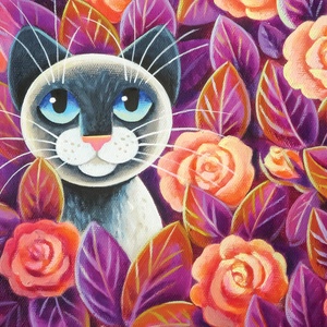 Collection fabulous painting - i like salmon pink roses