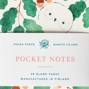 Postcard pocket notes - owl