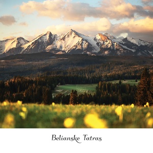 Collection mountain series - belianske tatras at sunrise