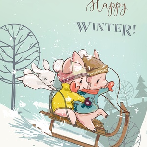 Postcard happy winter!