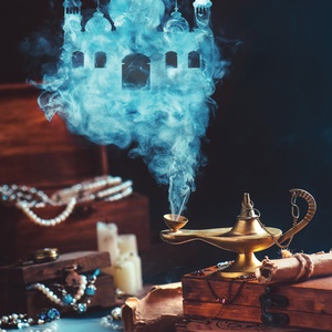 Kolekcja magiczne fotografie diny - czarodziejska lampa