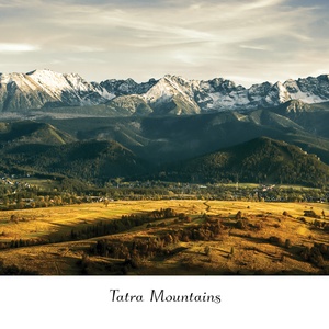 Kolekcja seria górska - letni zachód słońca w tatrach