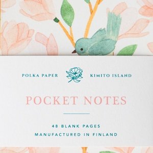 Pocztówka notesik - gałązka magnolii