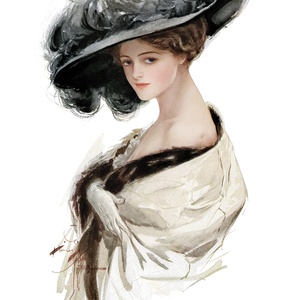 dama w kapeluszu - zdjęcie 1
