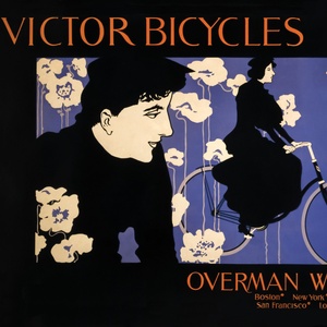 Postcard victor bicycles ad