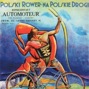 Postcard polish bikes for polish roads
